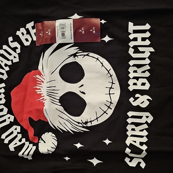 Disney's " Tim Burton's-T Nightmare Before Christmas"  'Scary & Bright' T-Shirt - Picture 2 of 5